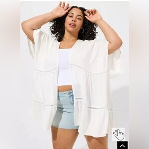 Torrid Flowy Inset Ruana